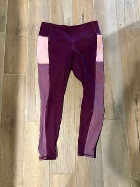 Torrid Active Pink Purple Workout Leggings 4” Waistband 4/Tummy Control,Pockets